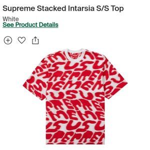 Supreme stacked Instarsia tee size M